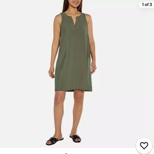 Banana Republic Ladies' Satin Sleeveless Dress   Blue NWT